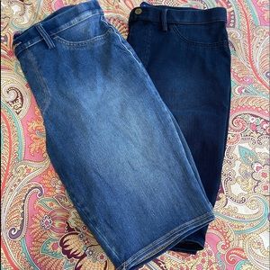 Bandolino Denim Bermuda Shorts - 2 pair